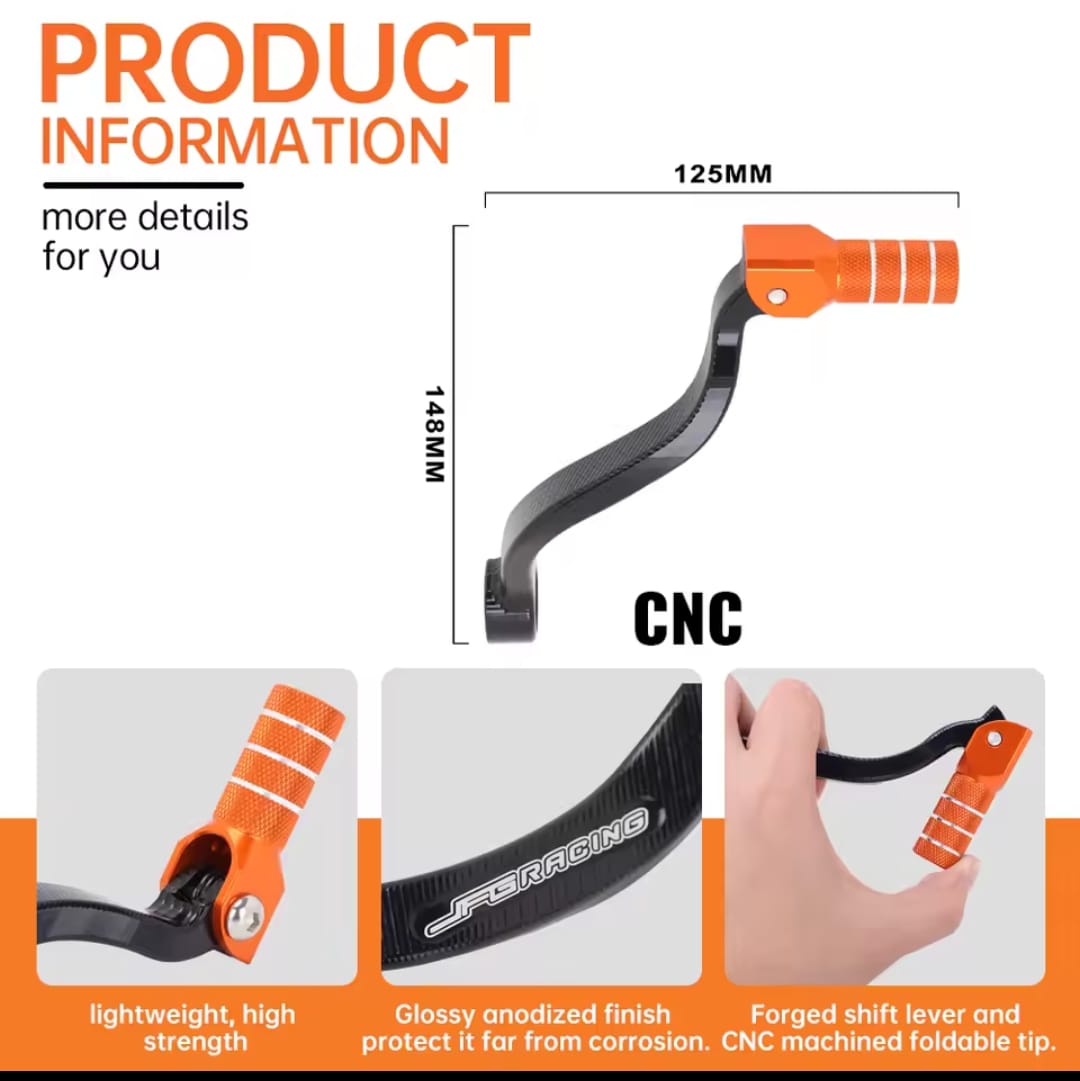 Palanca de cambios naranja