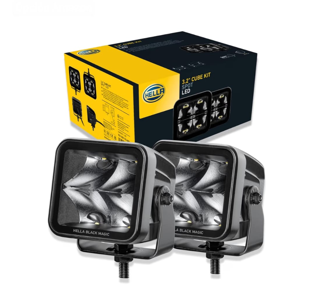 Hella Black Magic - Kit de cubo LED de 3.2 pulgadas