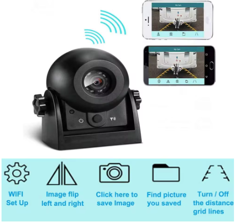 Wireless Backing Camera (APP Based Display)