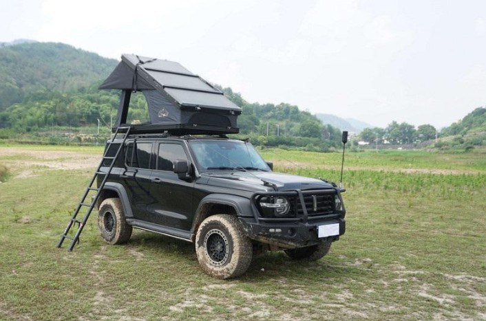 Hard Shell Roof Top Tent - X Frame Triangle Style