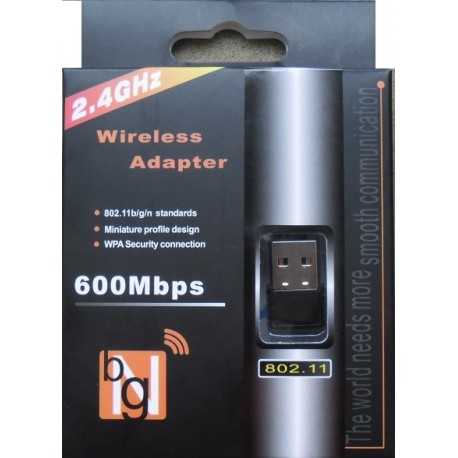 ADAPTADOR WIRELESS USB BG 600MBPS NANO MOD 629