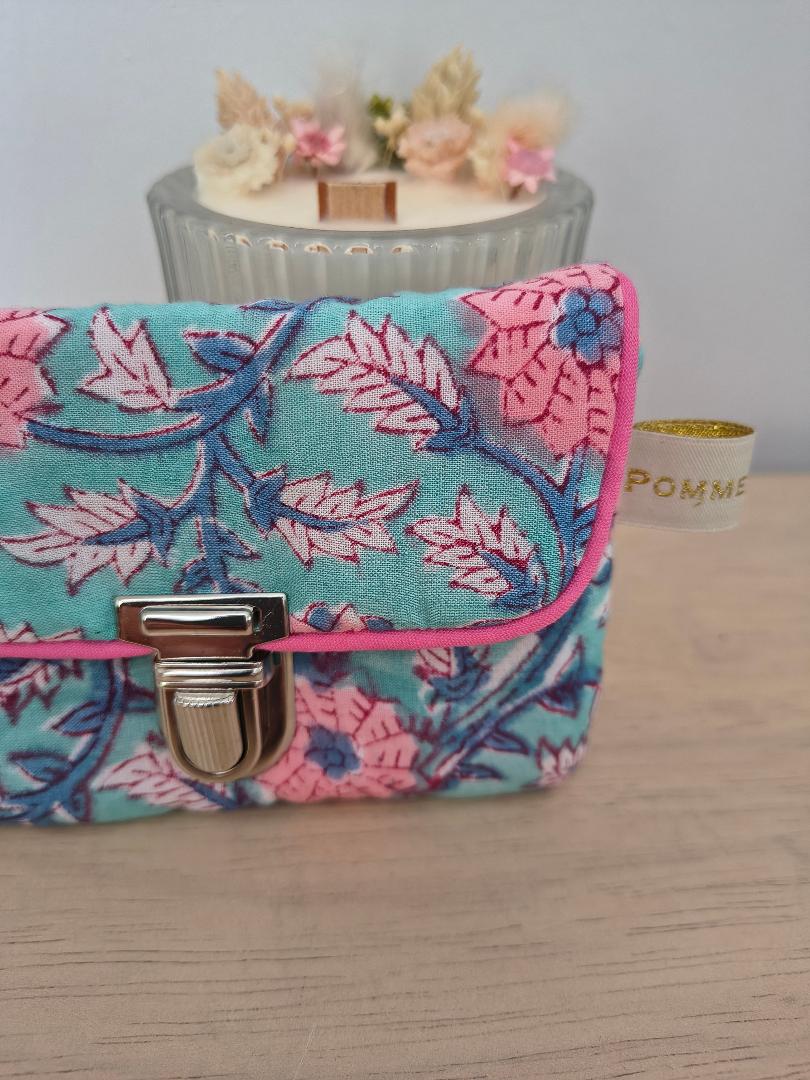 Pochette coton indien attache-cartable
