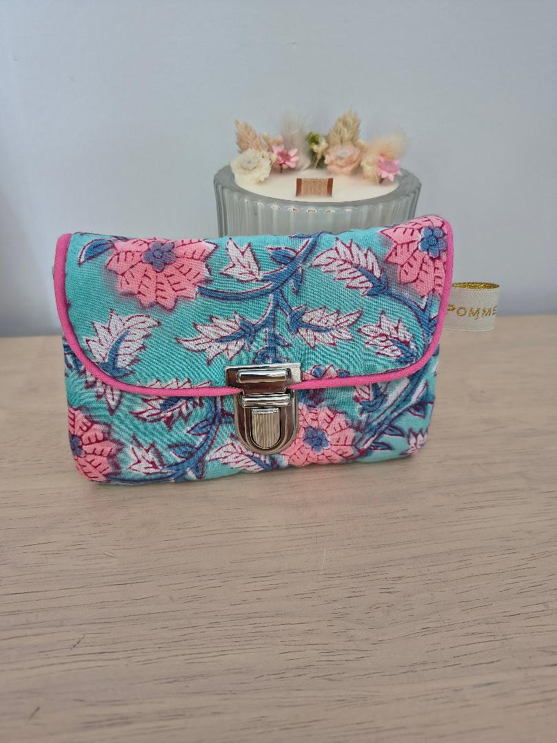 Pochette coton indien attache-cartable