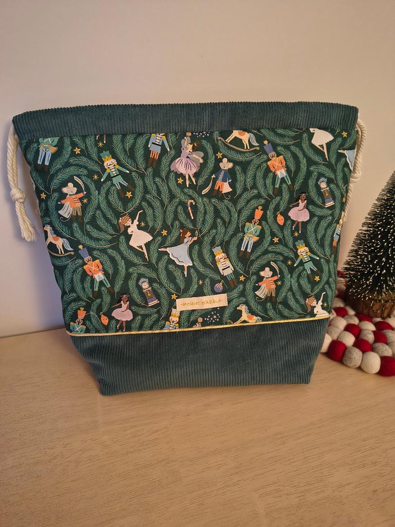 Sac à projet maxi casse-noisette vert