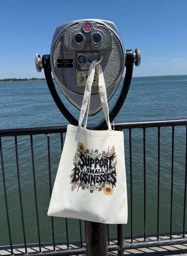 Support Small Businesses Floral Tote