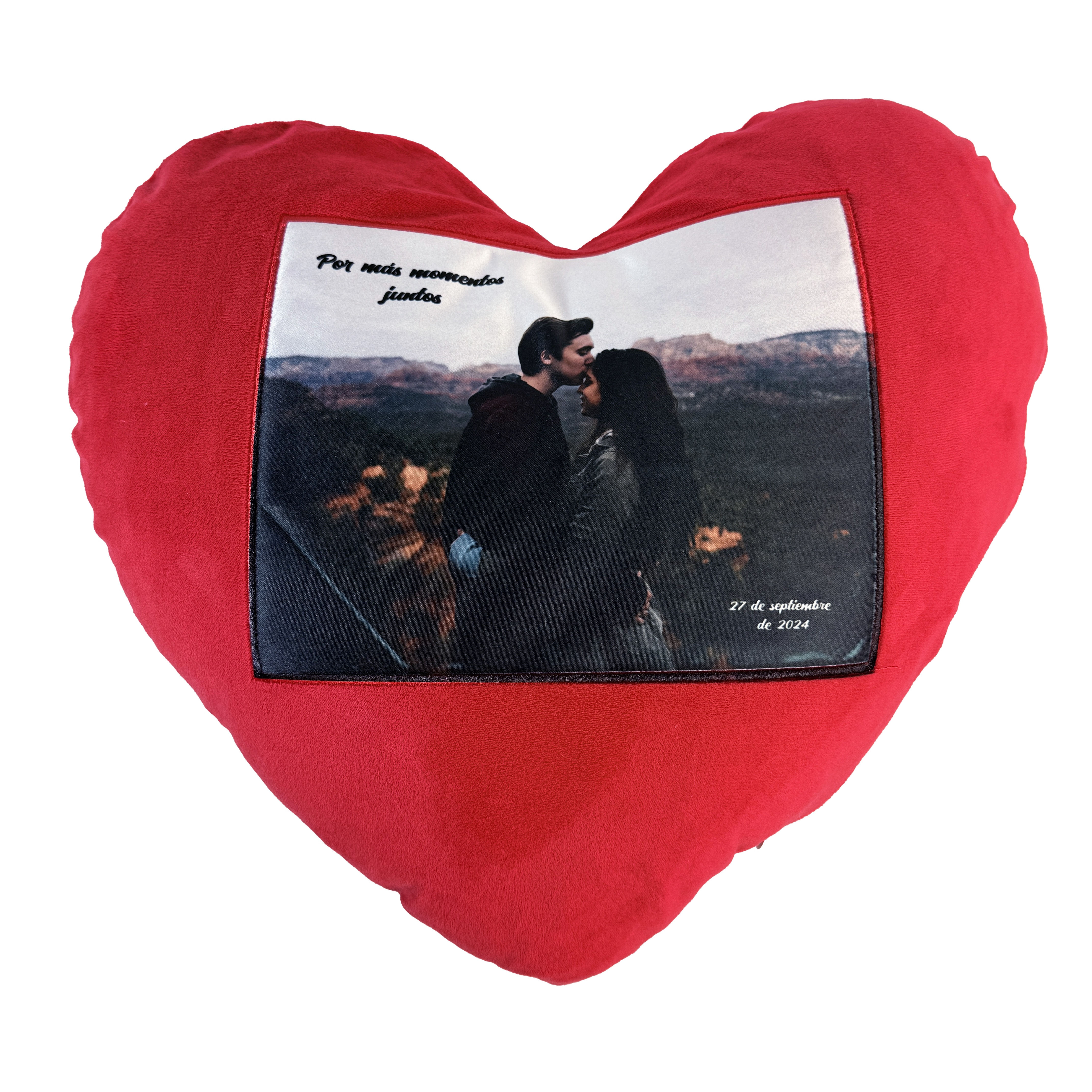 Cojín corazón personalizable