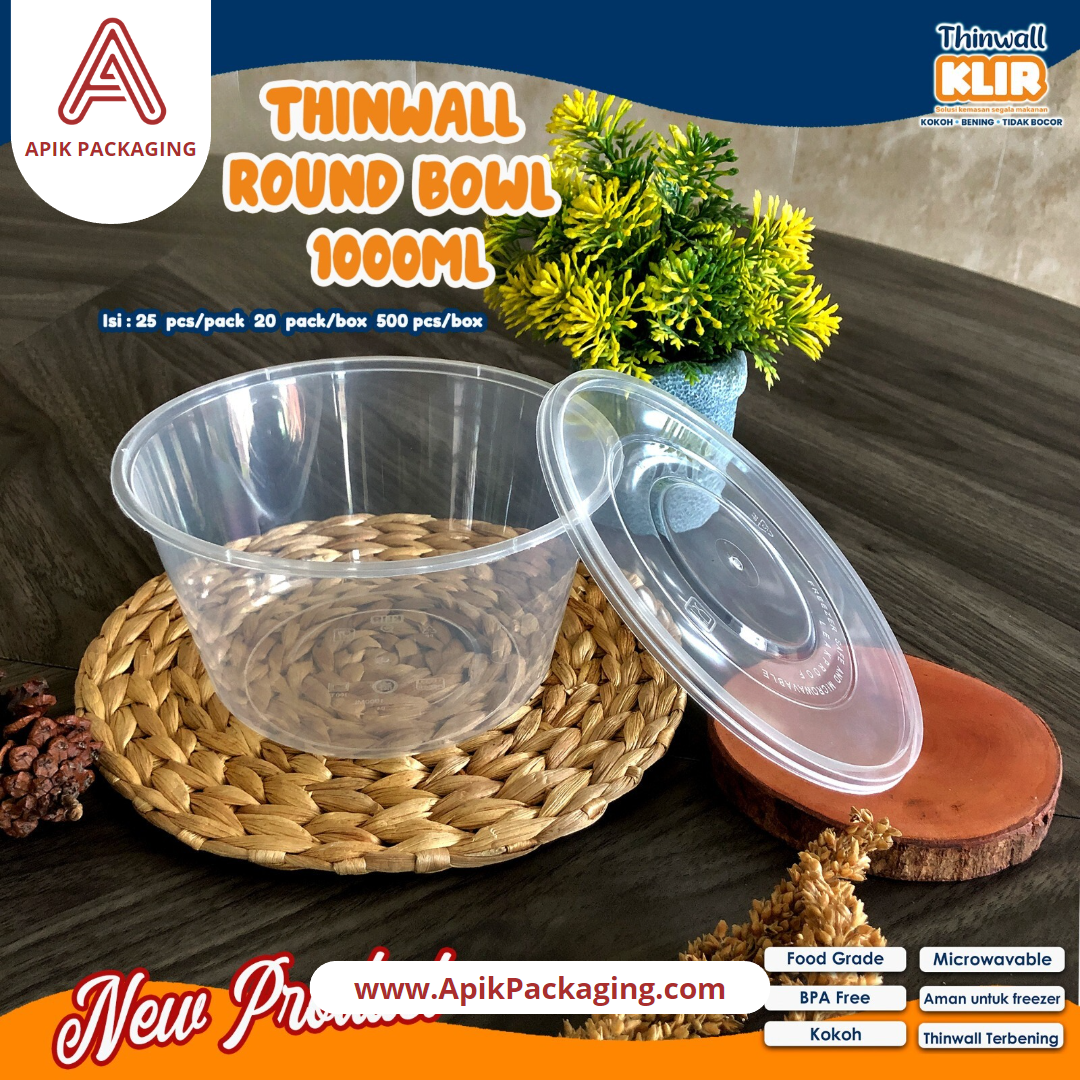 Thinwall KLIR - Roun Bowl 1000 ml