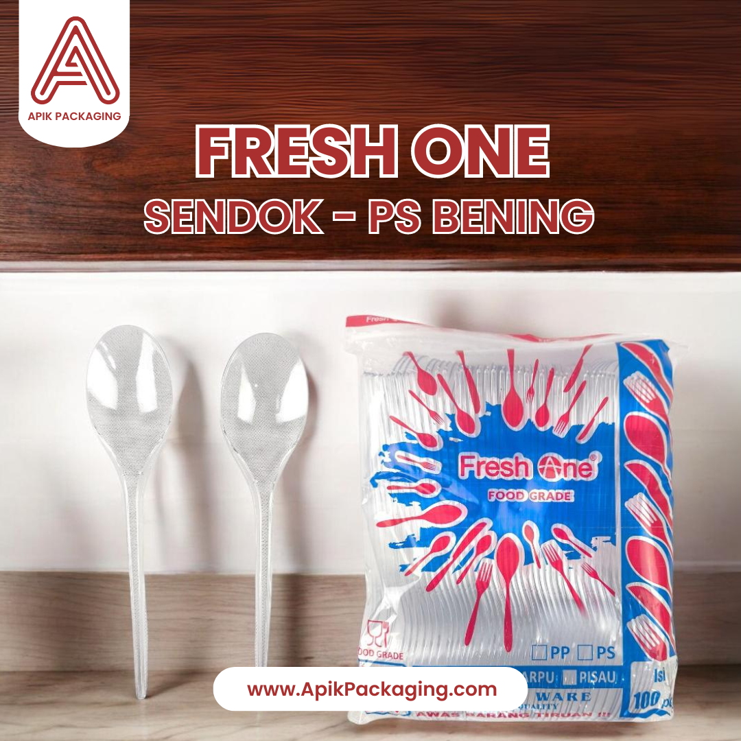 Sendok Plastik Bening Fresh One