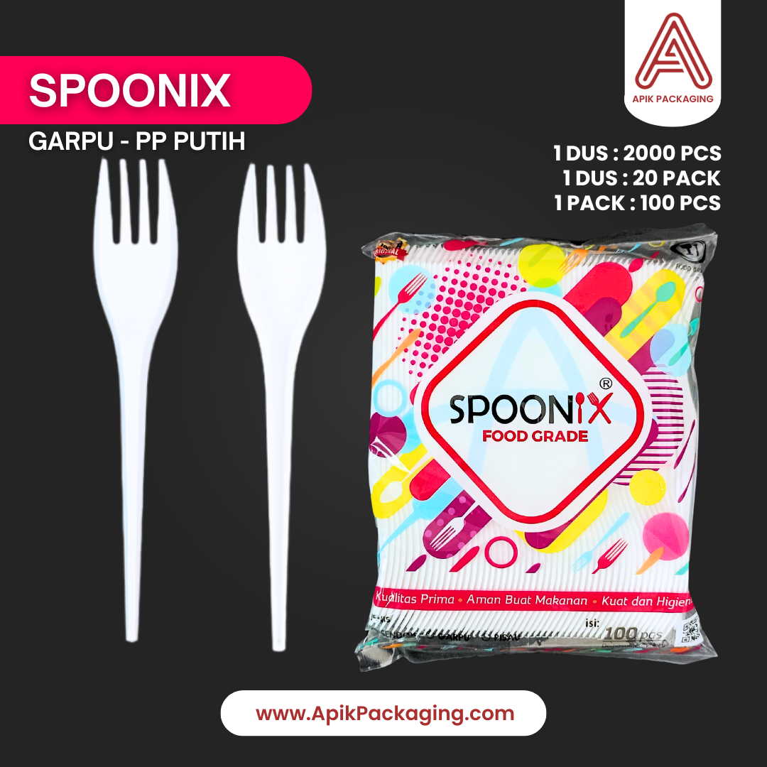 Garpu Spoonix PP Putih