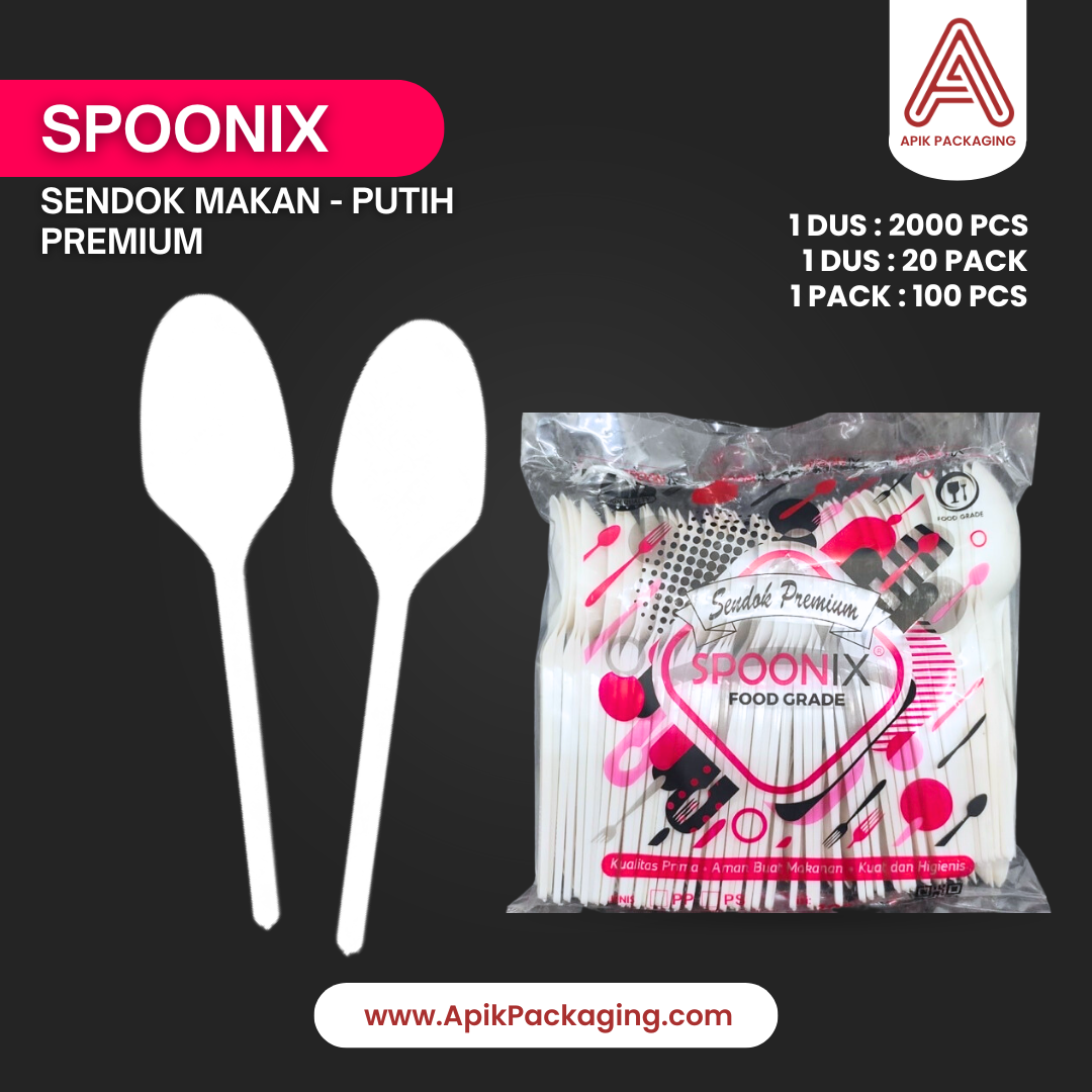 Sendok Makan - Putih Premium Spoonix