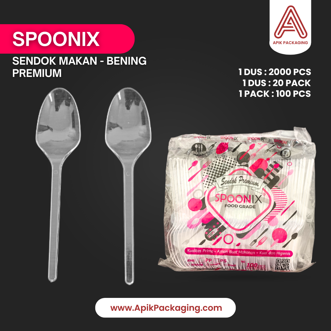 Sendok Makan Bening Premium - Spoonix