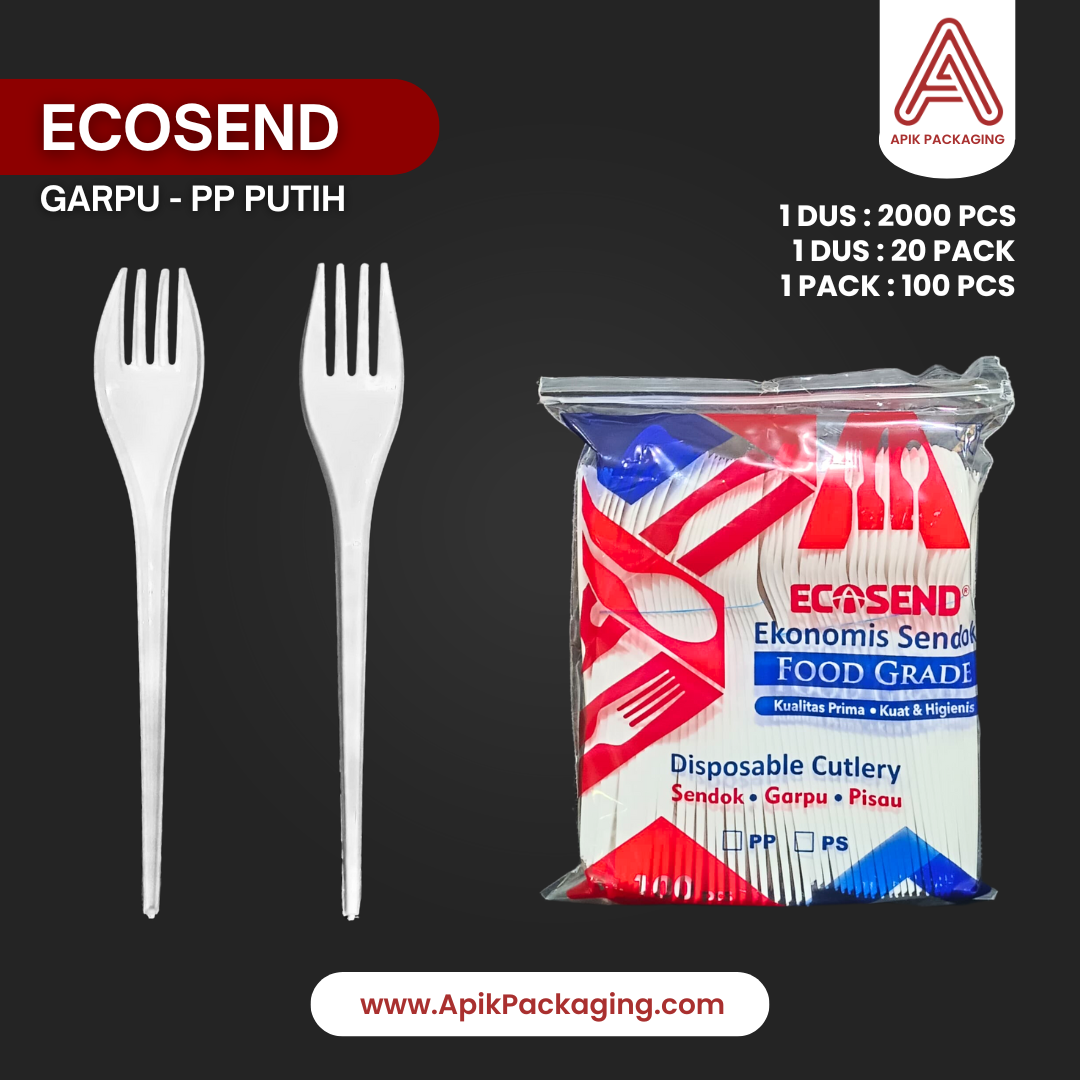 Garpu - PP Putih Ecosend
