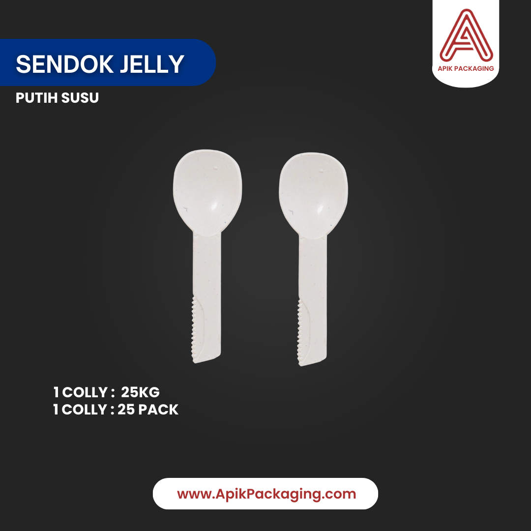 Sendok Jelly Putih Susu