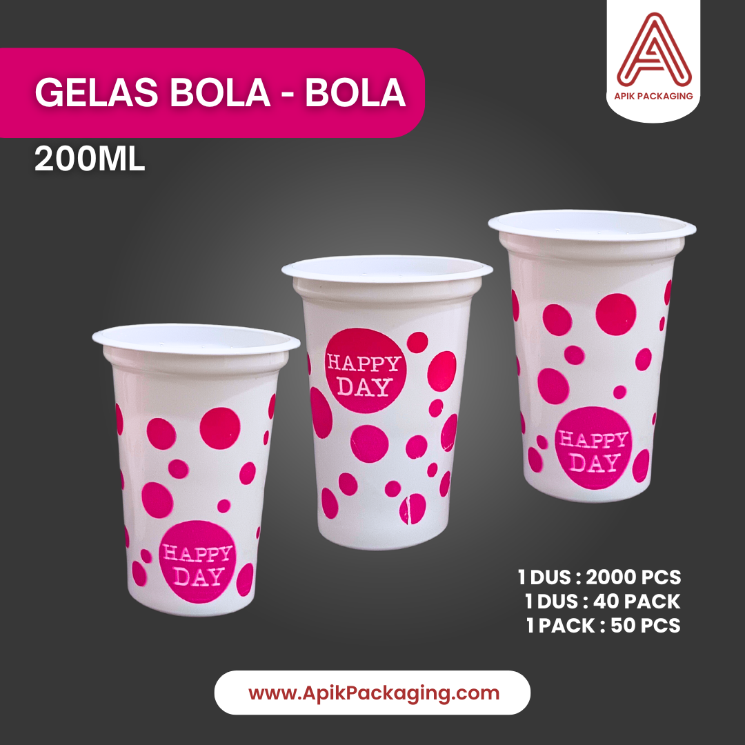 Gelas Bola - Bola 200 ML