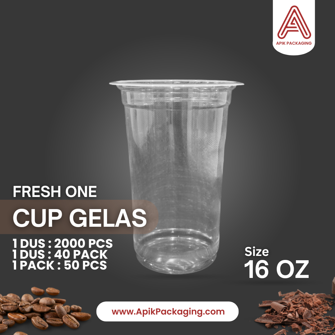 Cup Gelas Fresh One 22 OZ, 16 OZ, 14 OZ, 12 OZ, 10 OZ