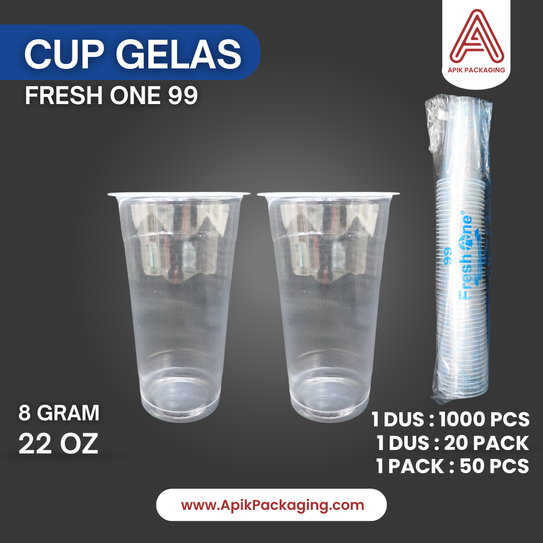 Cup Gelas Fresh One 99 ( 22 OZ ) - 8 GRAM
