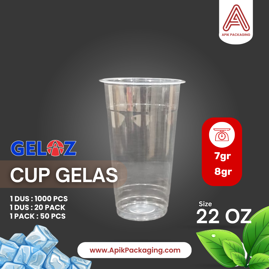 Gelas Gelas GELOZ 22 OZ, 16 OZ, 14 OZ, 12 OZ