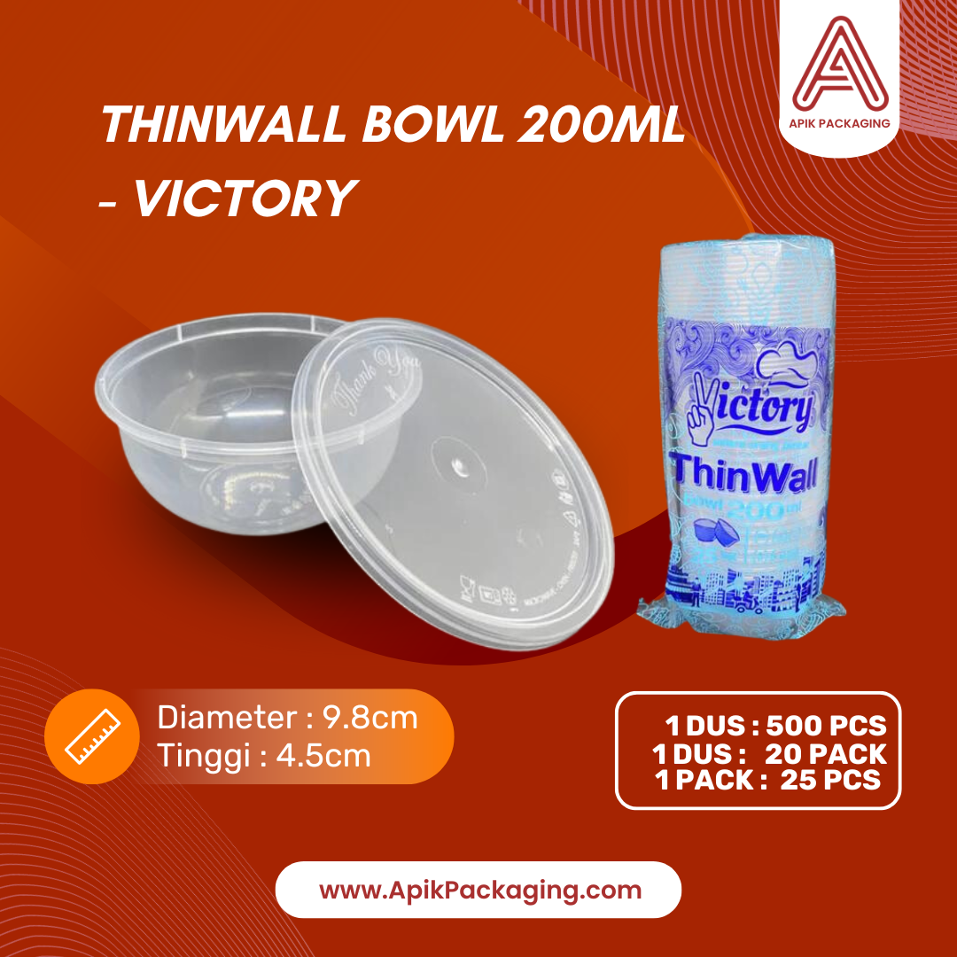 Thinwall Bowl Victory 200 ML, 300 ML, 400 ML