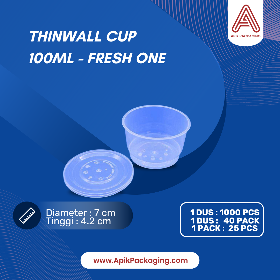 Thinwall Cup Fresh One 25 ML, 100 ML, 150 ML