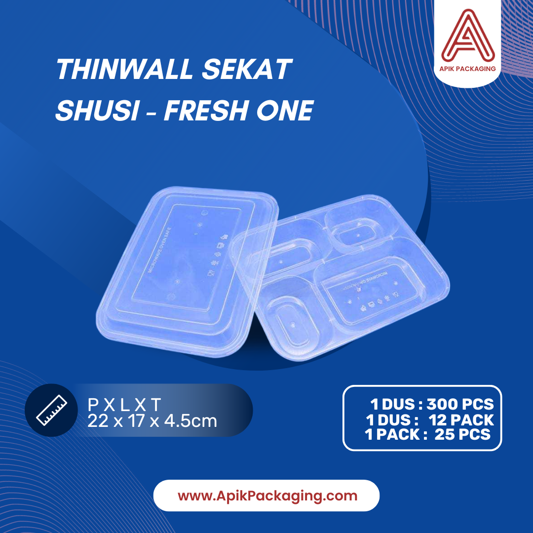 Thinwall Sekat Bento dan Shusi Fresh One