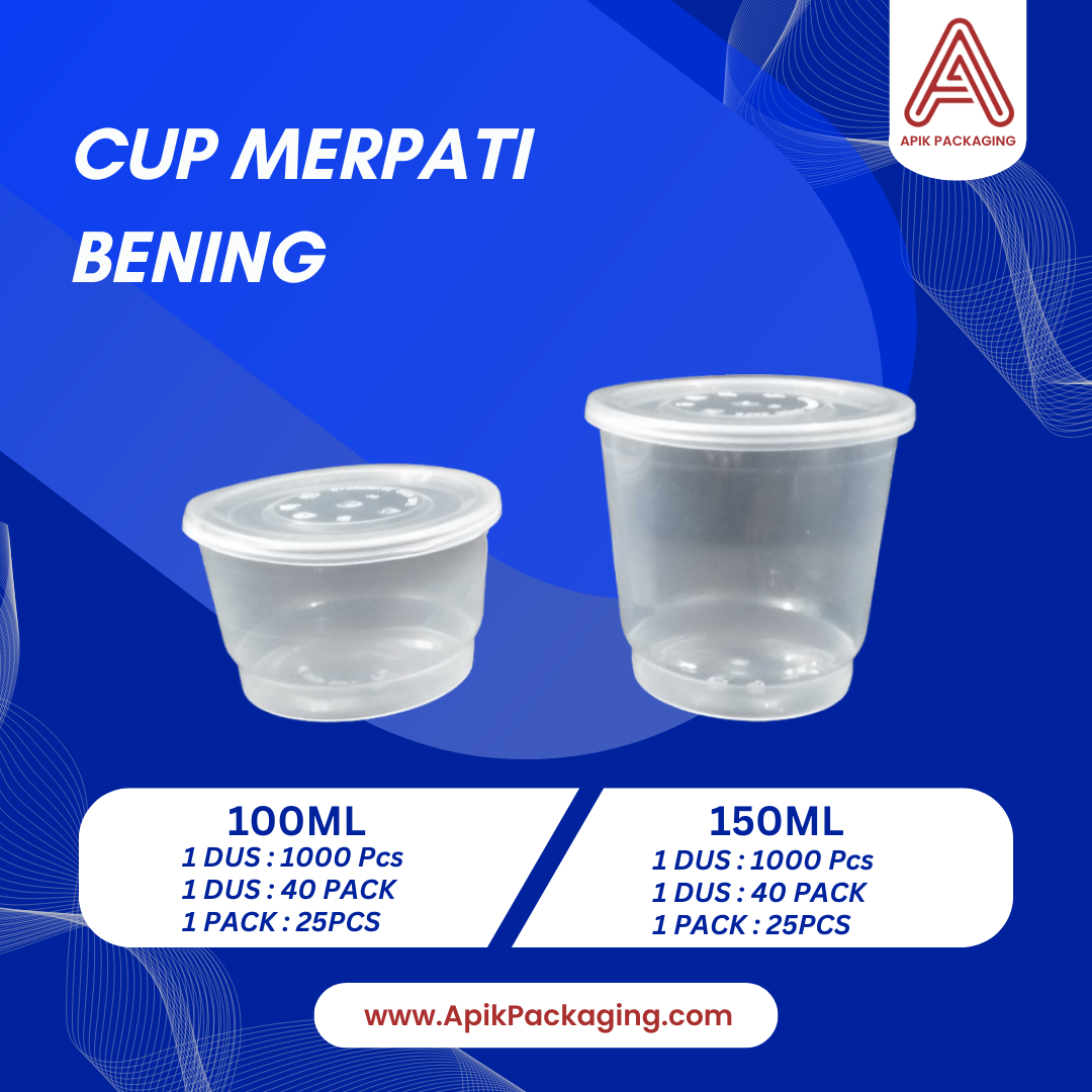 Cup Merpati Bening dan Warna 100 ML dan 150 ML