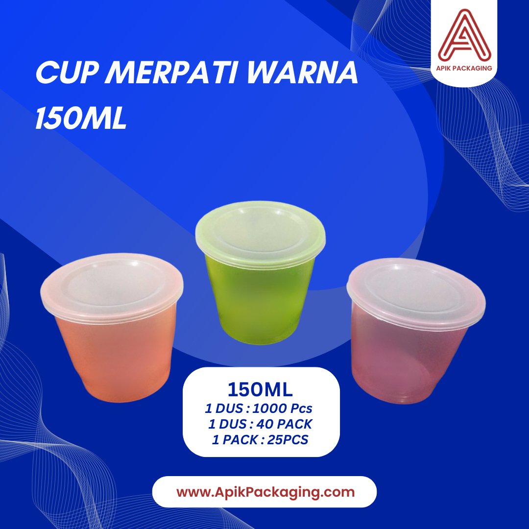 Cup Merpati Bening dan Warna 100 ML dan 150 ML
