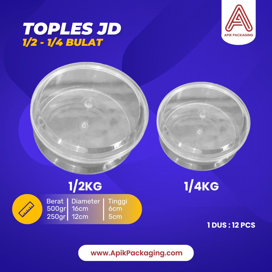 Toples JD 1/2 - 1/4 Bulat dan Kotak