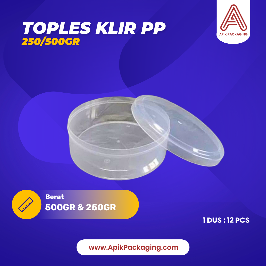 Toples Klir PP 250 GRAM / 500 GRAM