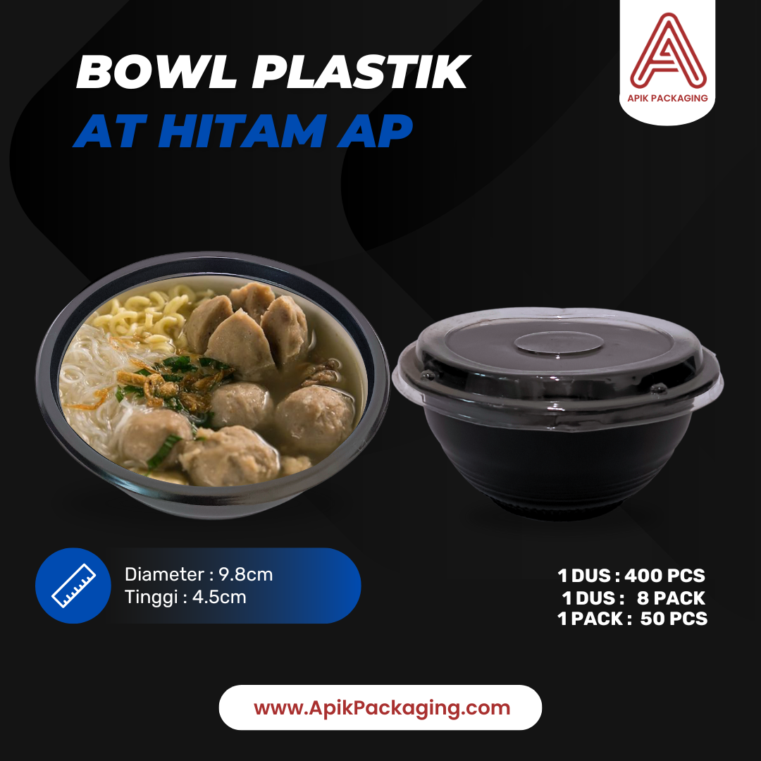 Bowl Plastik AT Hitam AP