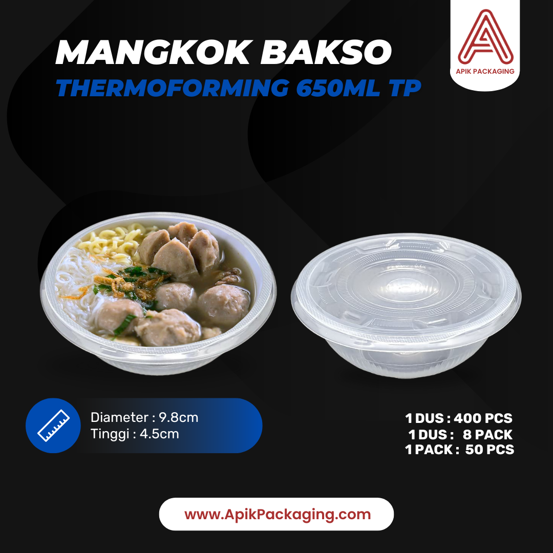 Mangkok Bakso - Thermoforming 650 ML TP