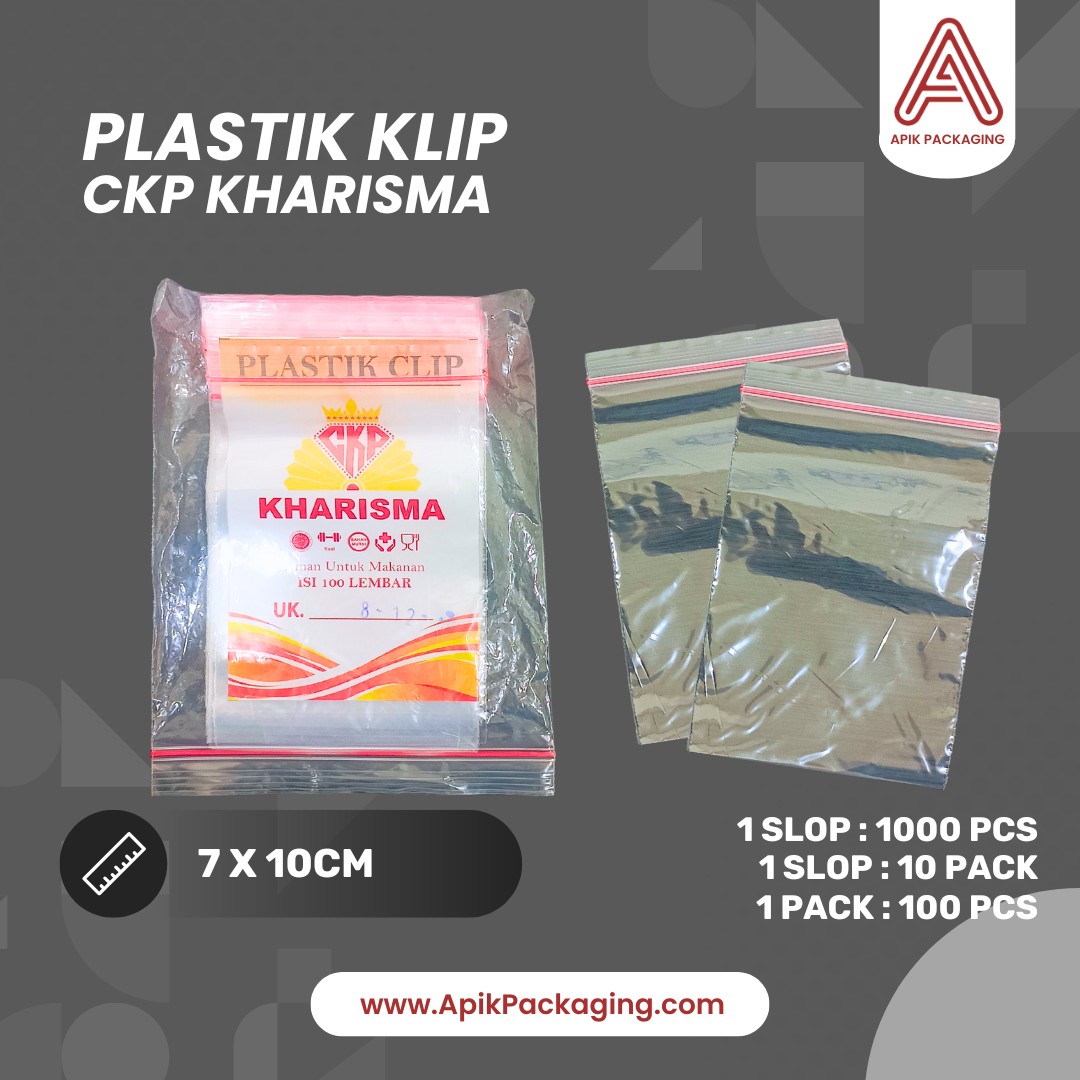 Plastik Klip CKP Kharisma 10X15CM, 8,7X13CM, 8X12CM, 7X10CM, 6X10CM, 5X8CM, 4X6CM