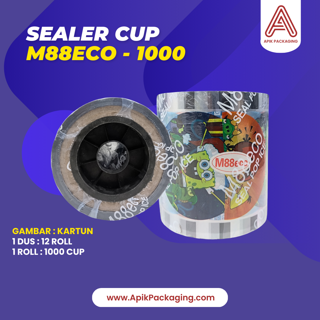 Sealer Cup M88ECO - 1000 Variasi Kartun, Buah, Polos