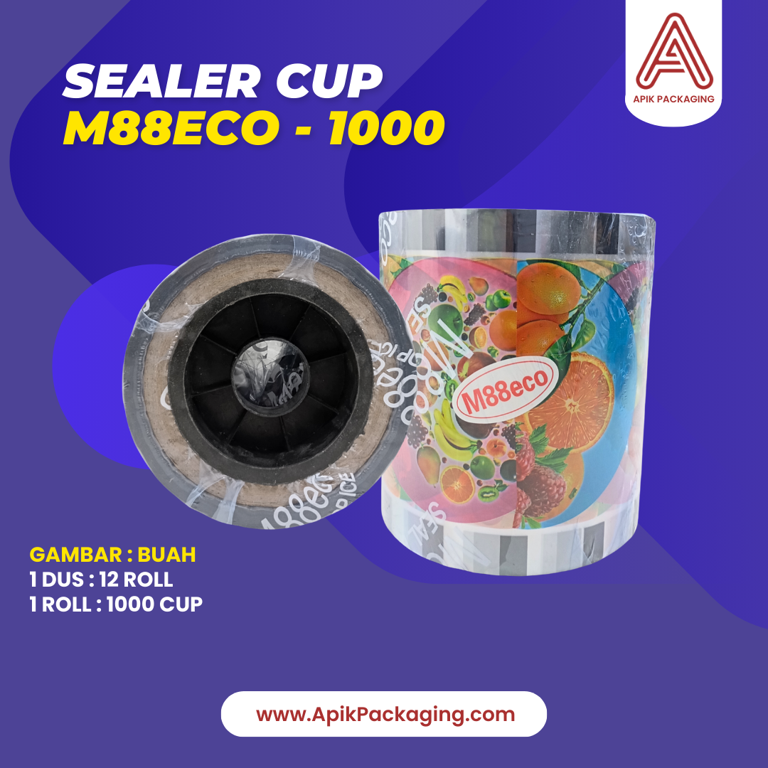 Sealer Cup M88ECO - 1000 Variasi Kartun, Buah, Polos