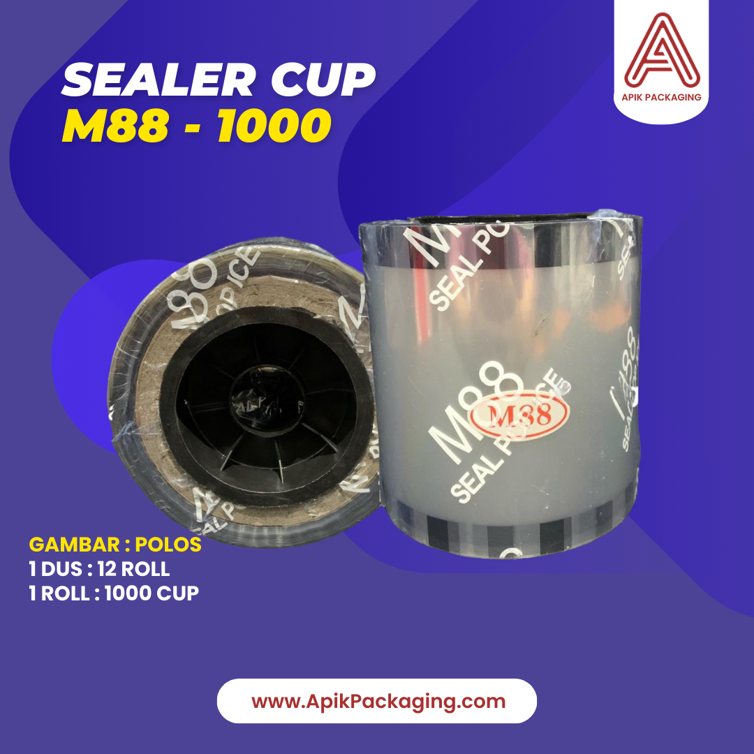 Sealer Cup M88 - 1000 Variasi Polos, Kumis, Kartun, Buah