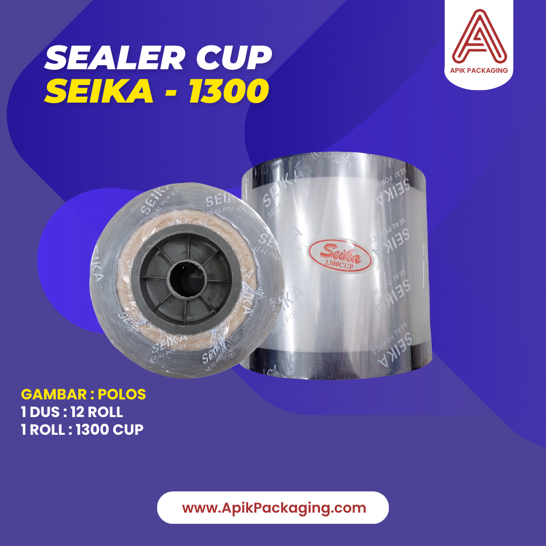 Sealer Cup Seika - 1300 Variasi Kartun, Buah, Daun Teh, Polos