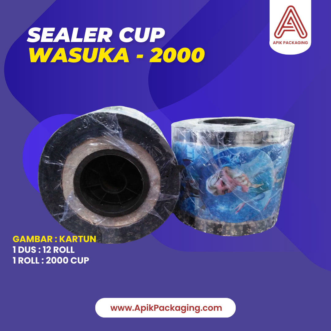 Sealer Cup Wasuka - 2000 Variasi Kartun dan Buah