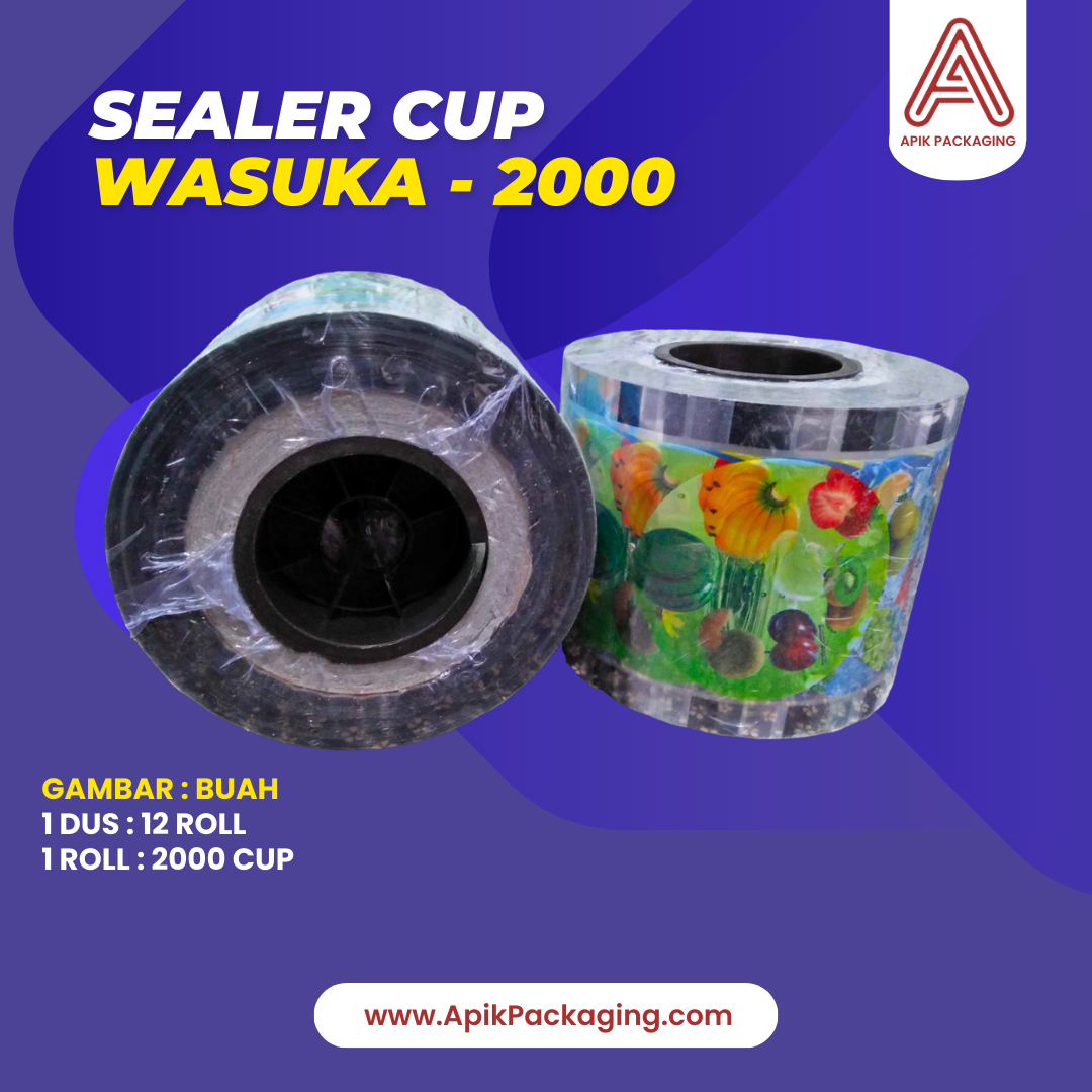 Sealer Cup Wasuka - 2000 Variasi Kartun dan Buah