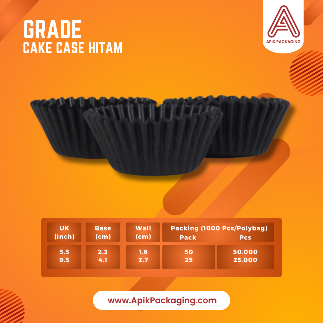 Grade Cake Case Hitam 
