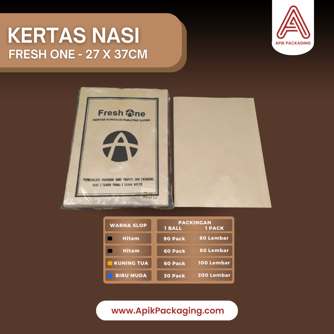 Kertas Nasi Fresh One 27X37 CM, 28X38 CM, 30X40 CM