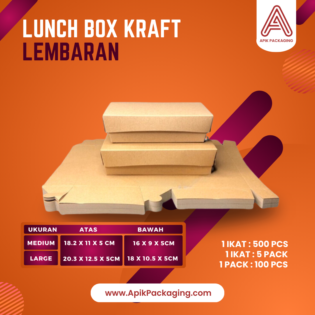Lunch Box Kraft Lembaran