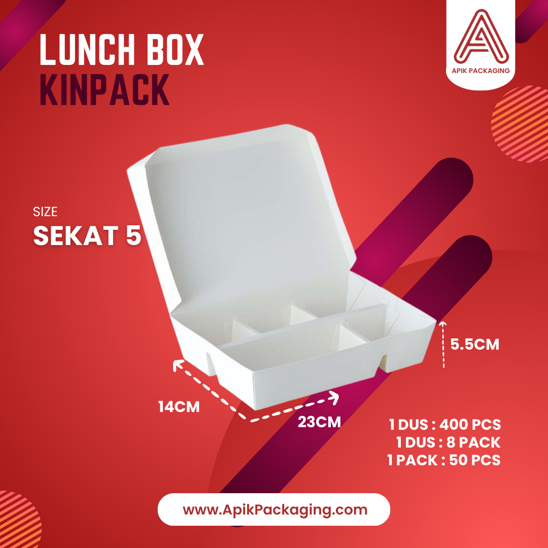 Lunch Box KINPACK M, L, dan Sekat 5