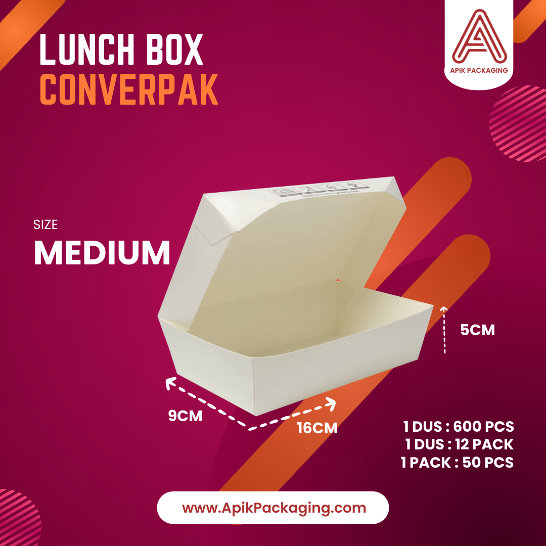Lunch Box Converpak Sekat 3, Sekat 4, Small, Medium, Large, Extra Large, XLN