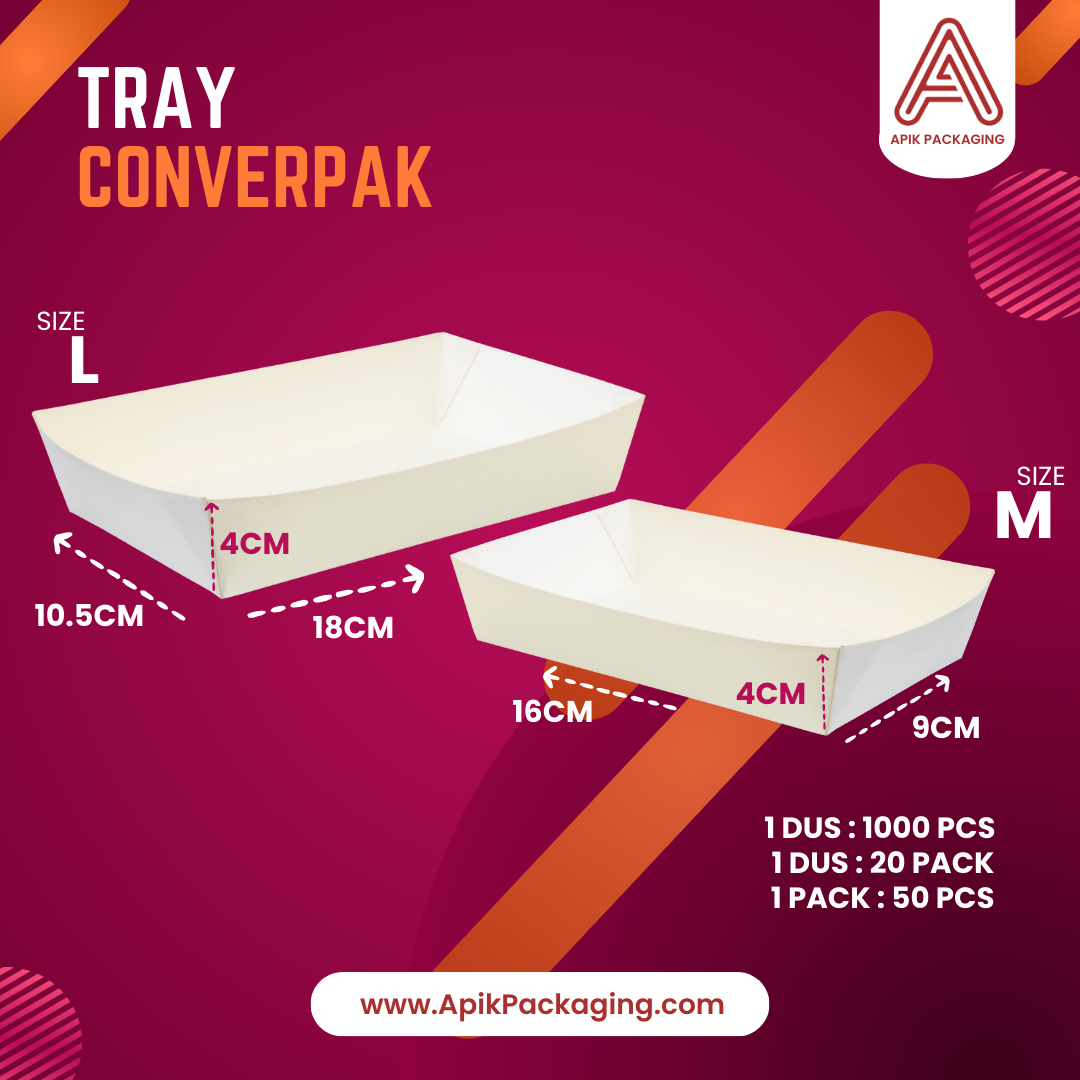 Tray Coverpack Ukuran L dan M