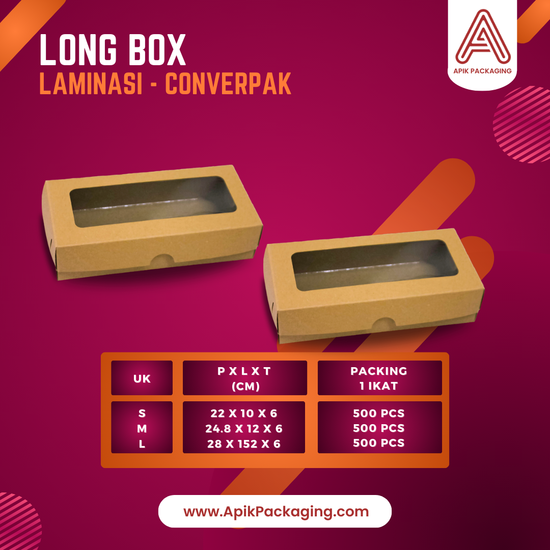 Long Box Laminasi CONVERPACK S, M, L