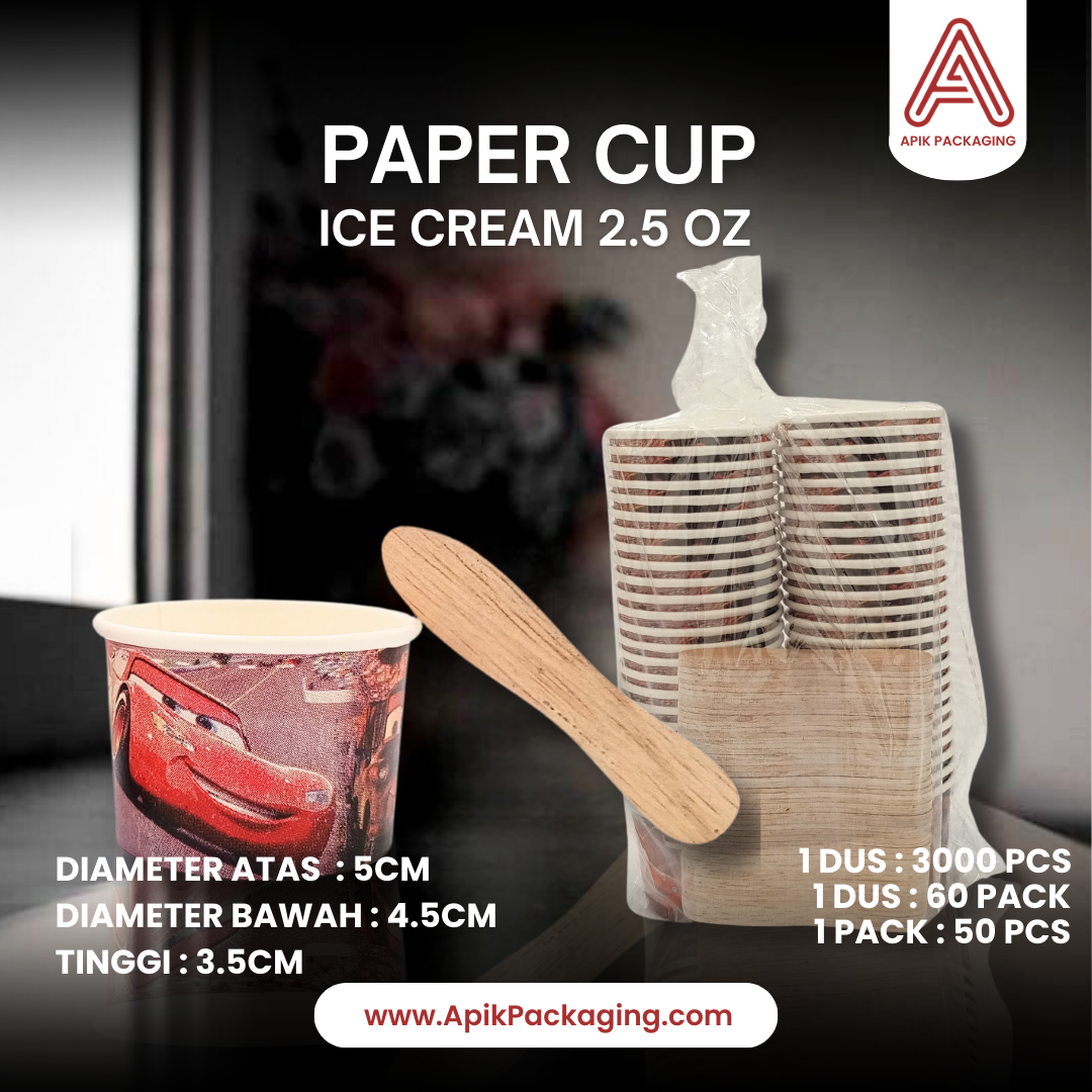 Paper Cup Ice Cream 2,5 OZ