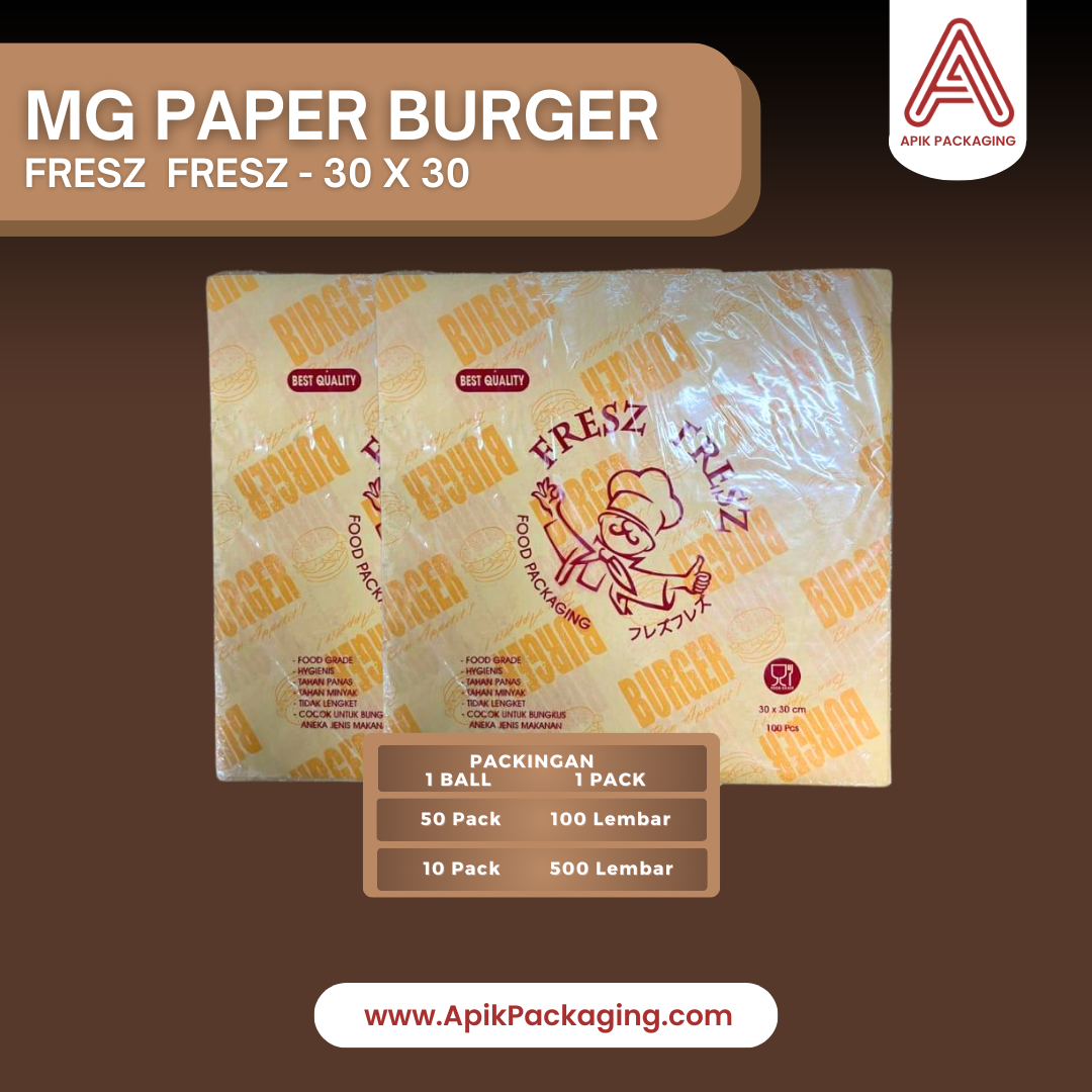 MG Paper Burger Borito Fresz Fresz 27 x 27 dan 30 x30