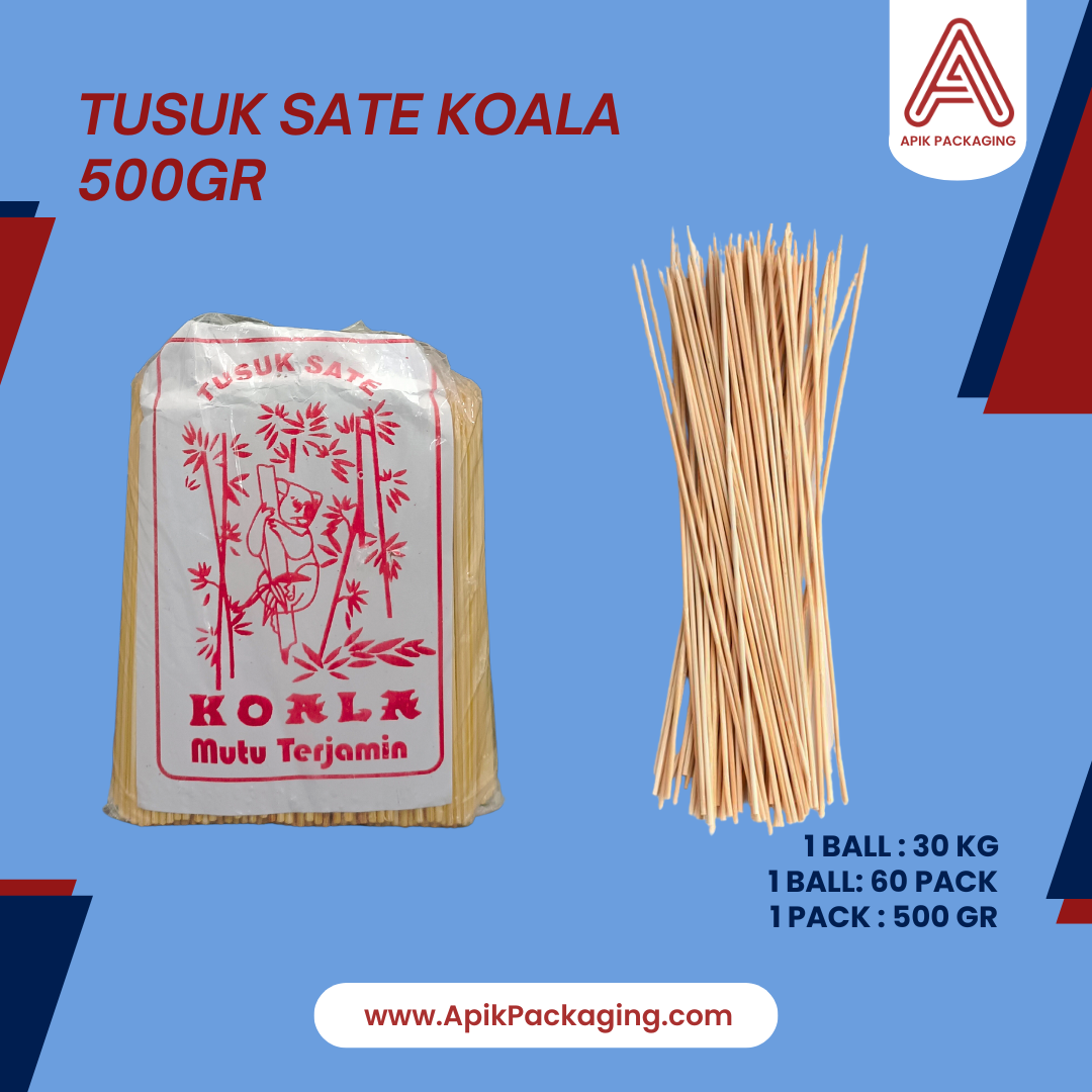Sumpit, Tusuk Sate 500 Gram, Tusuk Cilok 500 Gram, Tusuk Gigi 60 Gram, Tusuk Gigi 500 Gram KOALA