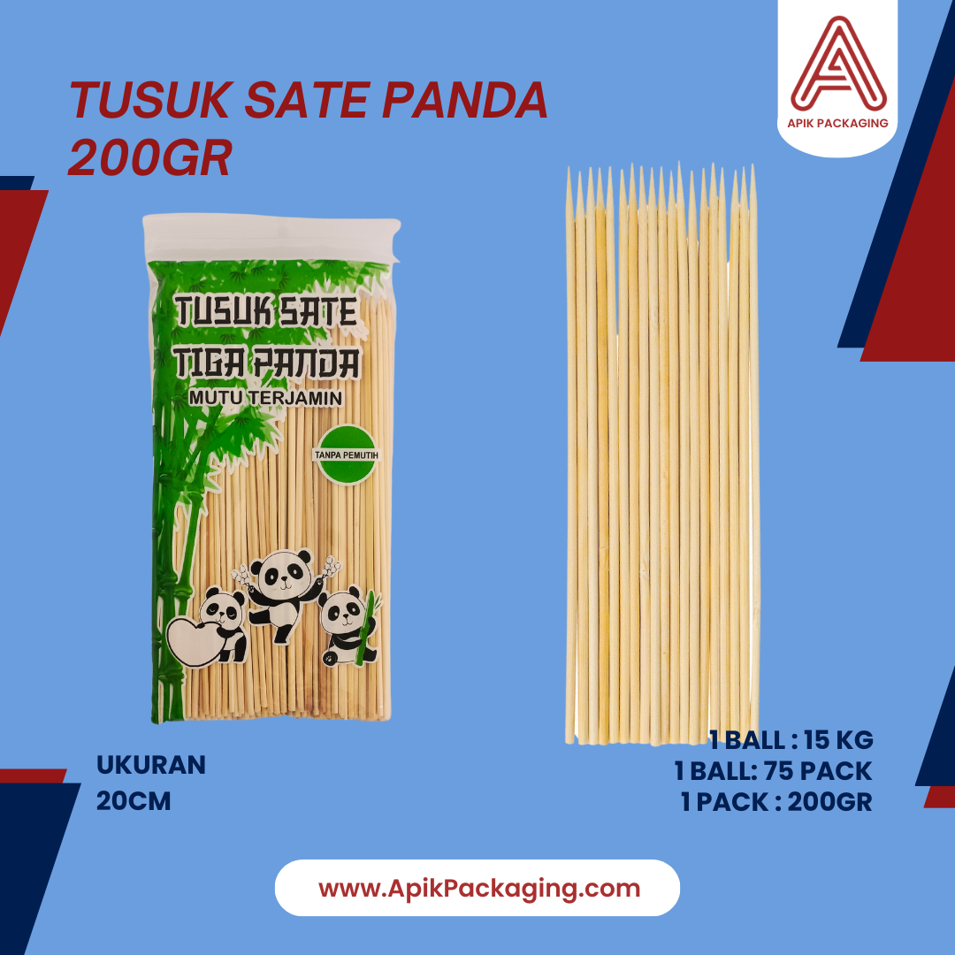Tusuk Sate 200 Gram dan 500 Gram, Tusuk Cilok PANDA 
