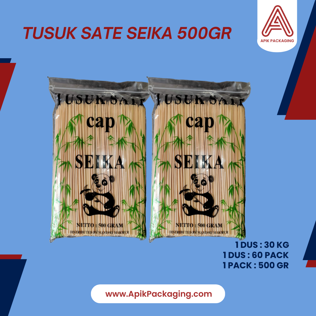 Tusuk Sate 500 Gram, Tusuk Cilok 500 Gram, Sumpit Bambu + Tusuk Gigi, Tusuk Gigi 50 Gram SEIKA