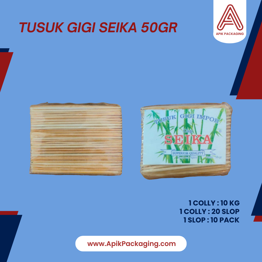 Tusuk Sate 500 Gram, Tusuk Cilok 500 Gram, Sumpit Bambu + Tusuk Gigi, Tusuk Gigi 50 Gram SEIKA